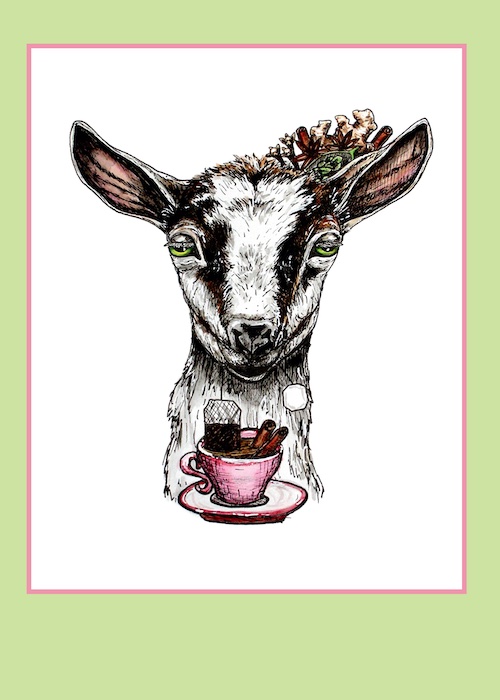 "Chai Goat" Card